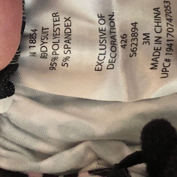 Rare Editions Romper Infant Girls 3 months Pink BlackLeopard Print w Tassels NWT - Picture 5 of 5